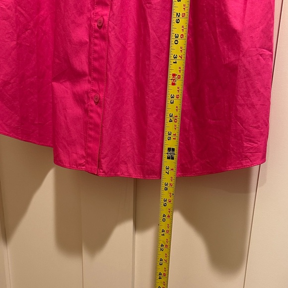 Derek Lam 10 Crosby Cora Sleeveless Cotton Shirtdress In Magenta Size 12 NWT - Picture 9 of 9